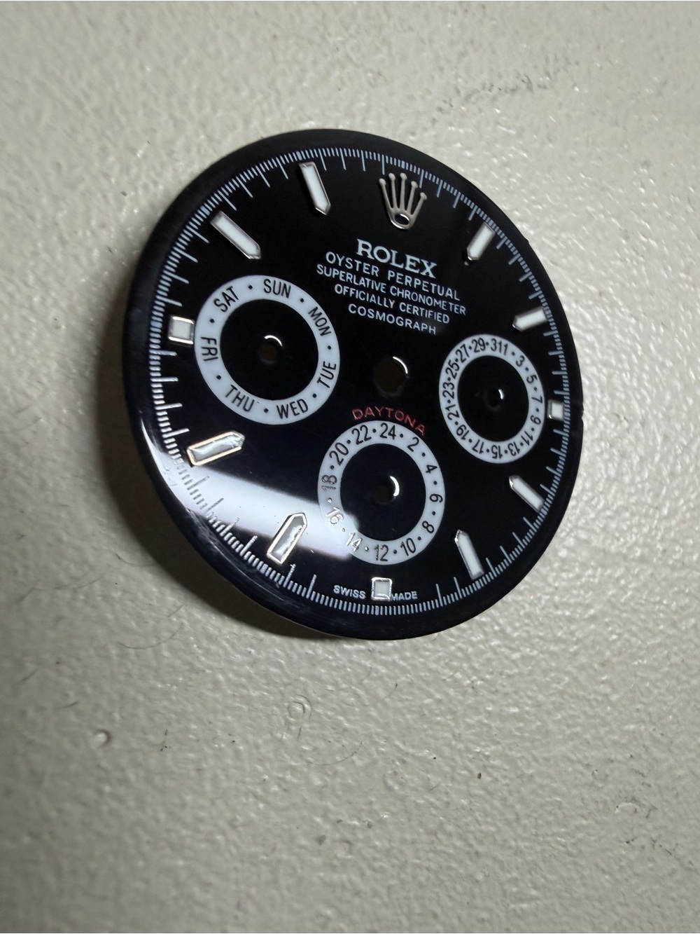 Rolex Cosmograph Daytona Dial 29mm Used - Aftermarket Custom Chronograph Parts